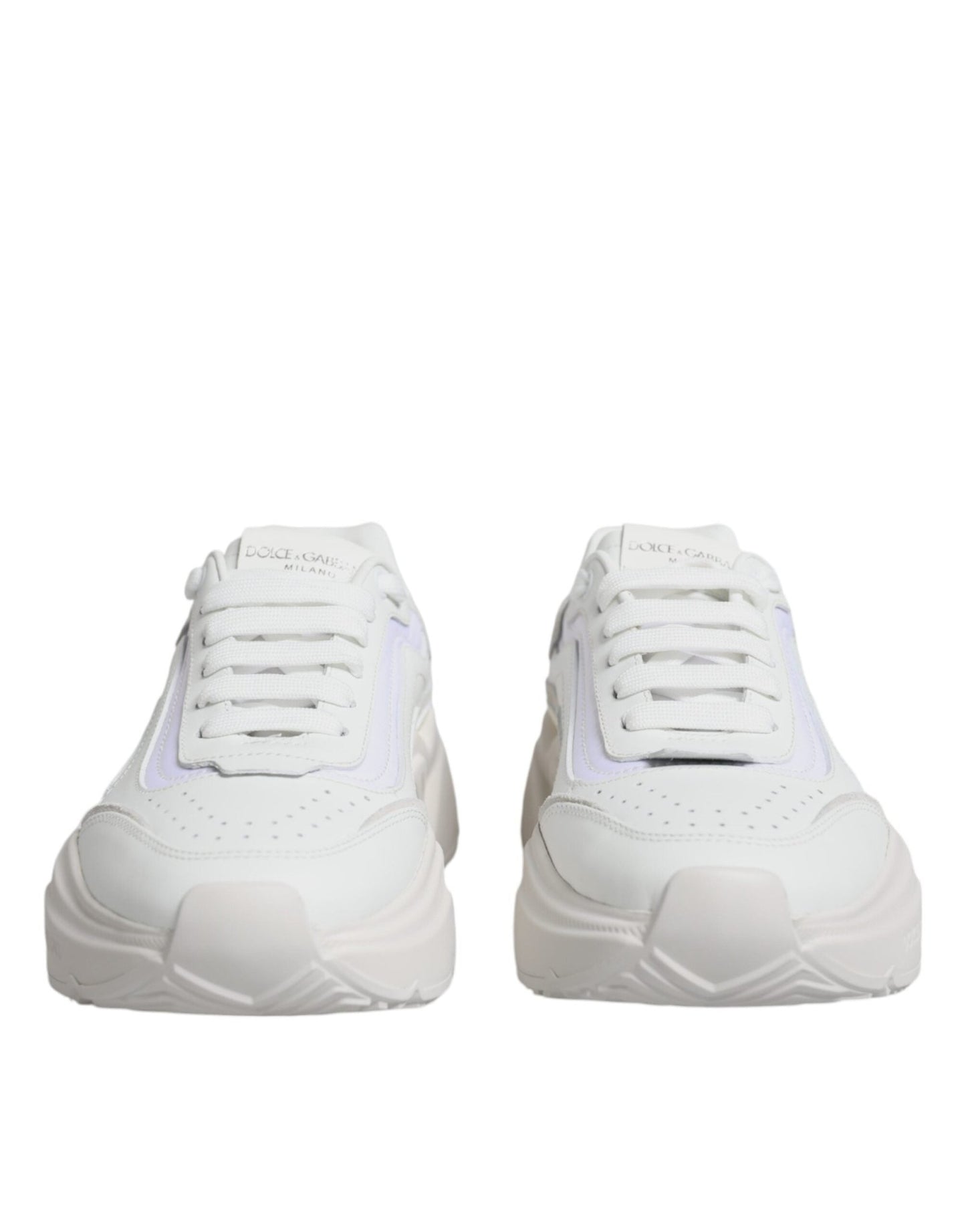 Dolce & Gabbana White Daymaster Low Top Sneakers Shoes - SMARTMARTNZ