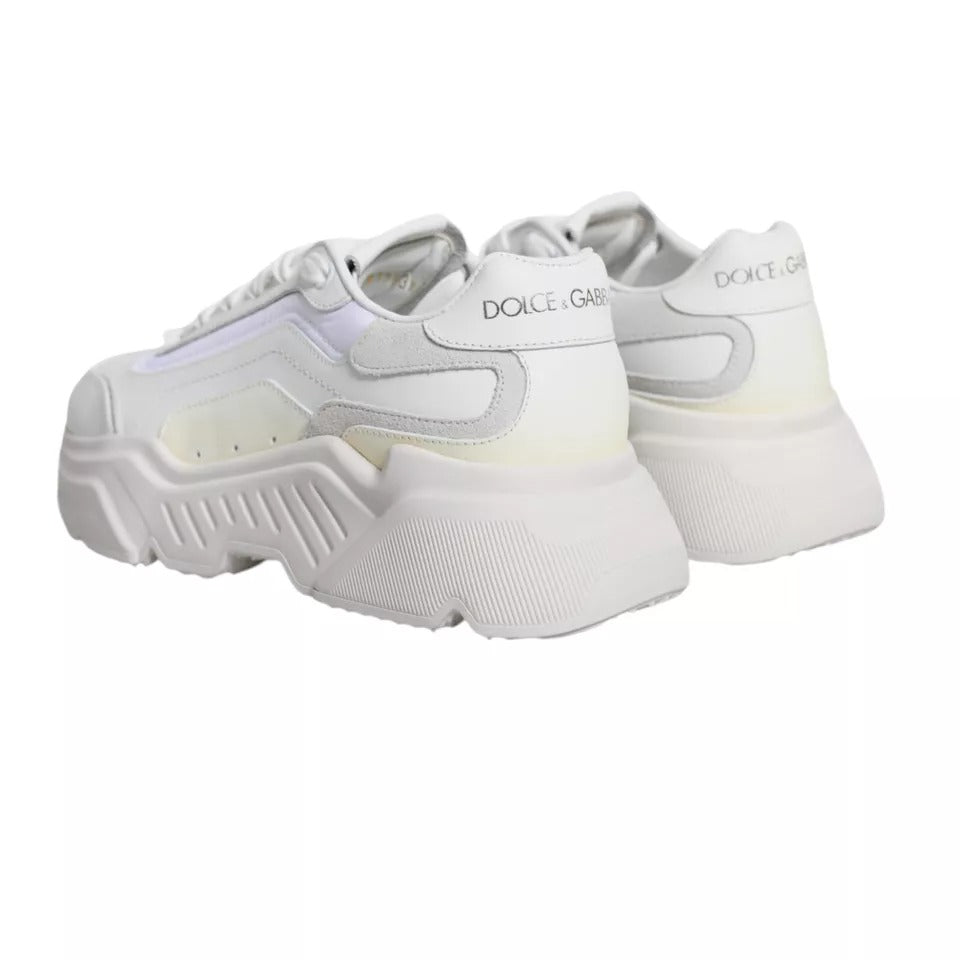 Dolce & Gabbana White Daymaster Low Top Sneakers Shoes - SMARTMARTNZ