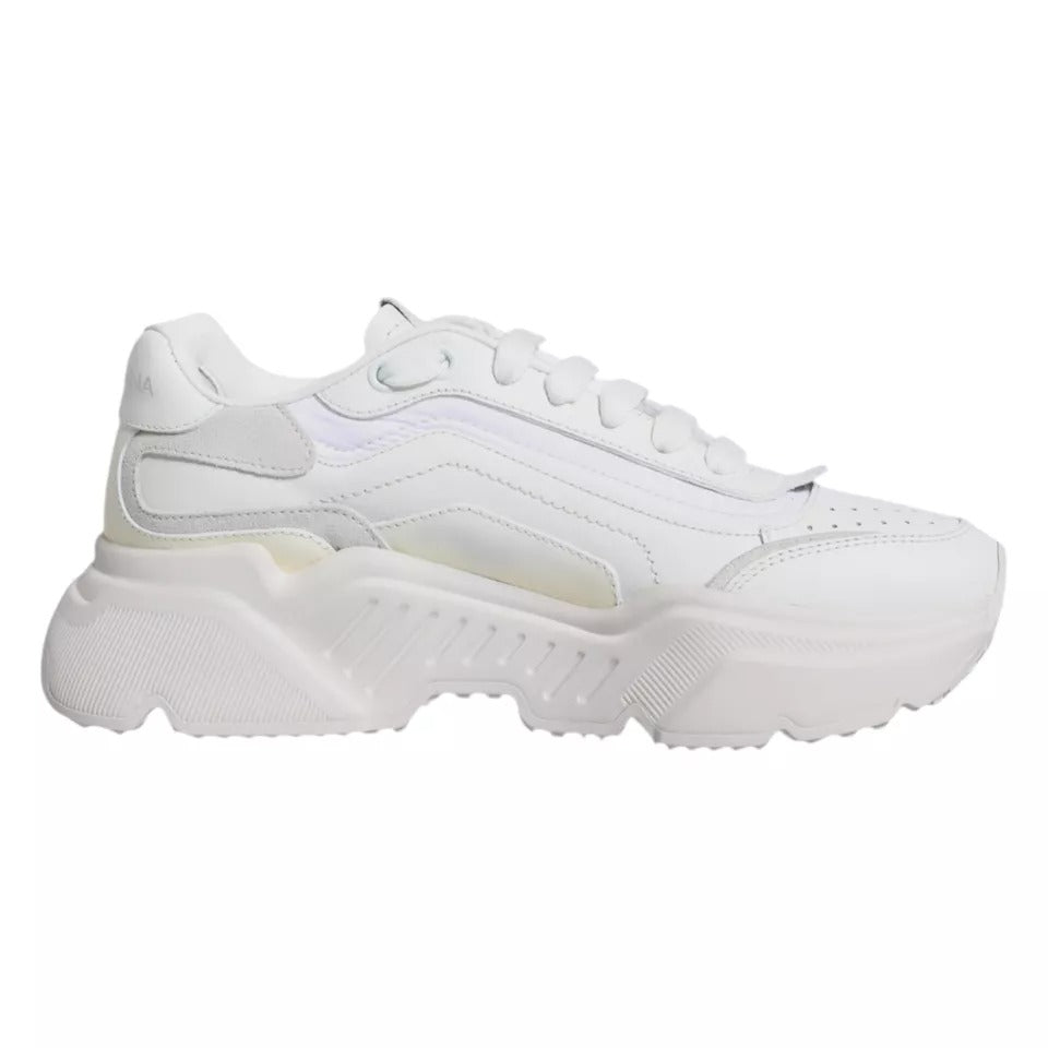 Dolce & Gabbana White Daymaster Low Top Sneakers Shoes - SMARTMARTNZ
