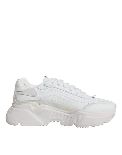 Dolce & Gabbana White Daymaster Low Top Sneakers Shoes - SMARTMARTNZ