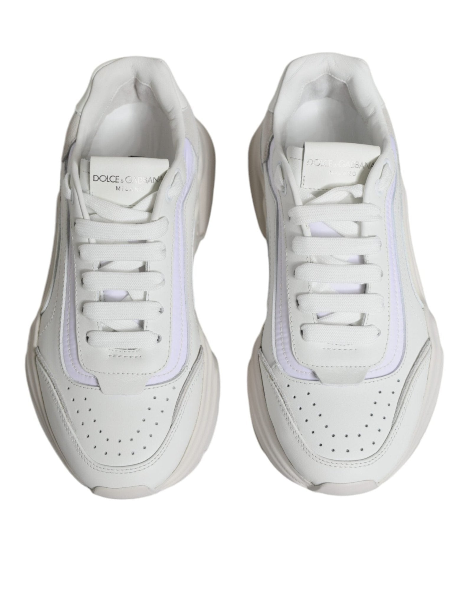 Dolce & Gabbana White Daymaster Low Top Sneakers Shoes - SMARTMARTNZ