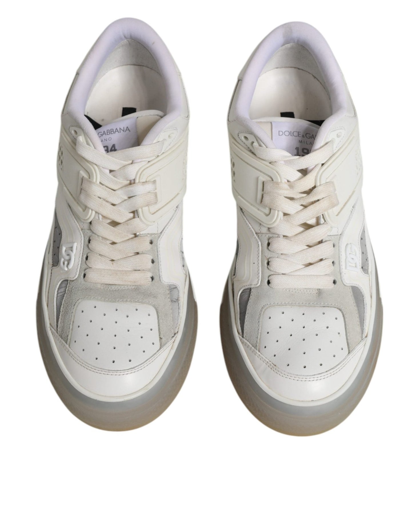 Dolce & Gabbana White DG Logo CUSTOM 2.Zero Sneakers Shoes - SMARTMARTNZ