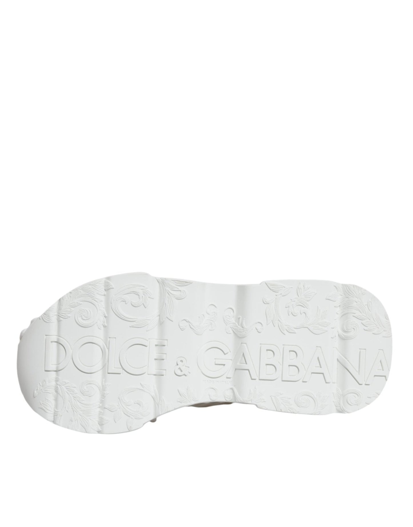 Dolce & Gabbana White Knitted Daymaster Sneakers Shoes - SMARTMARTNZ