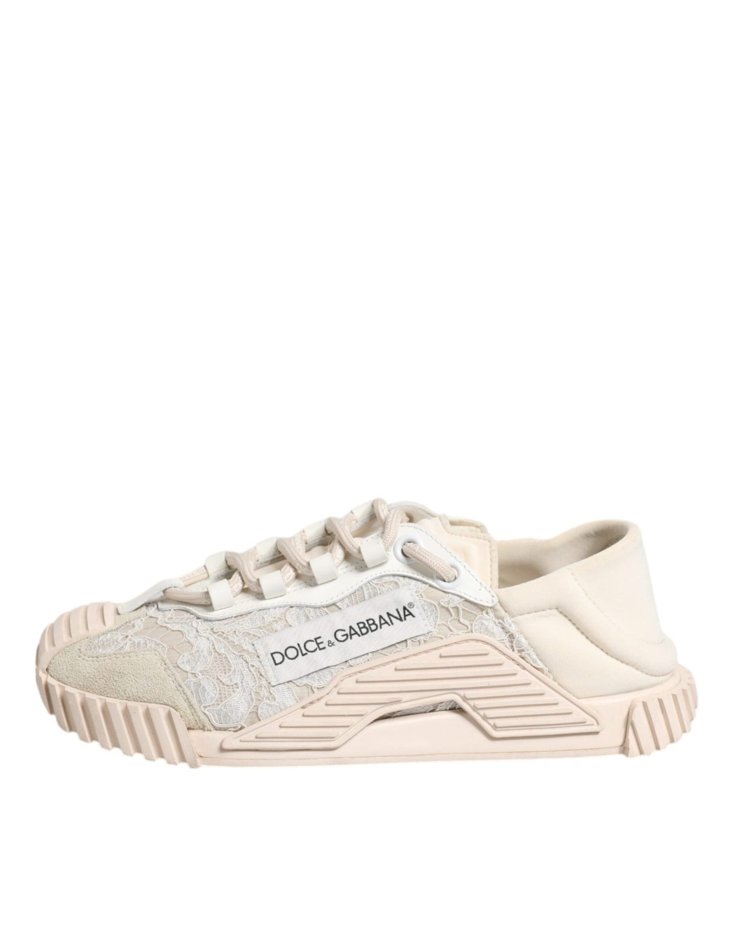 Dolce & Gabbana White Lace NS1 Low Top Sneaker Sports Shoes - SMARTMARTNZ