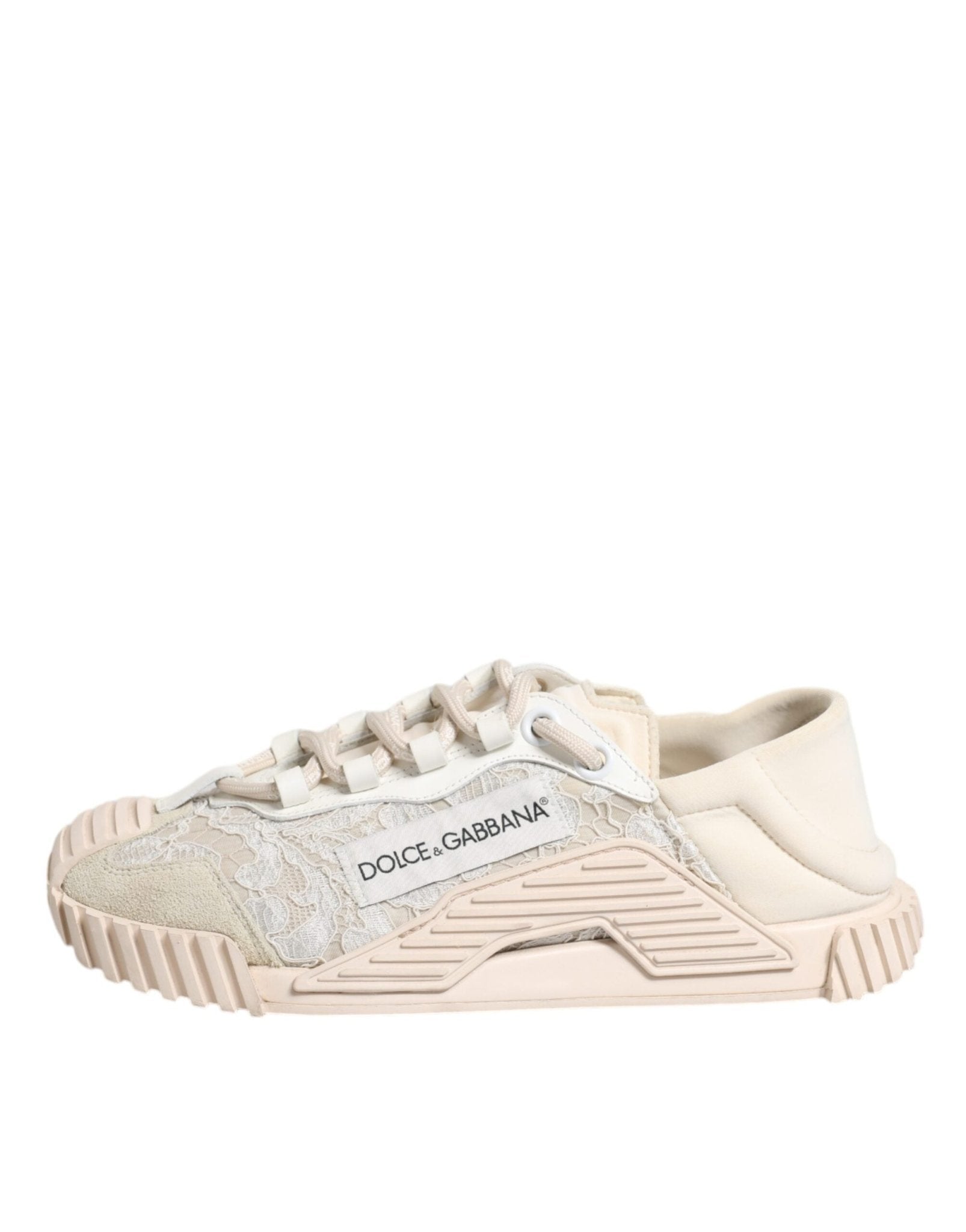 Dolce & Gabbana White Lace NS1 Low Top Sneaker Sports Shoes - SMARTMARTNZ
