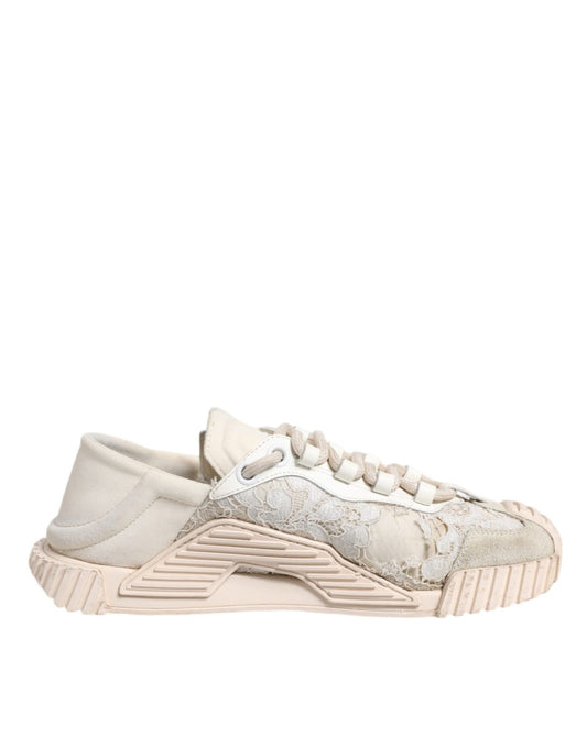 Dolce & Gabbana White Lace NS1 Low Top Sneaker Sports Shoes - SMARTMARTNZ
