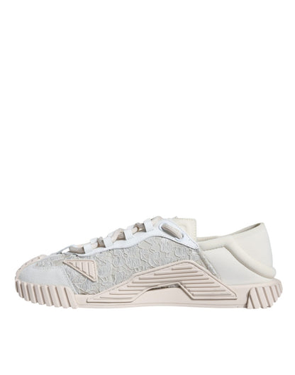 Dolce & Gabbana White Lace NS1 Low Top Sneaker Sports Shoes - SMARTMARTNZ