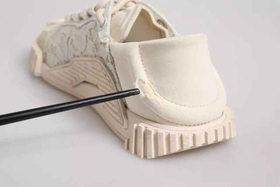 Dolce & Gabbana White Lace NS1 Low Top Sneaker Sports Shoes - SMARTMARTNZ