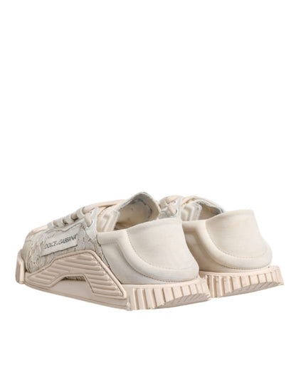 Dolce & Gabbana White Lace NS1 Low Top Sneaker Sports Shoes - SMARTMARTNZ
