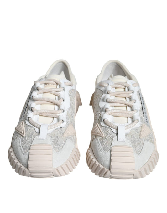 Dolce & Gabbana White Lace NS1 Low Top Sneaker Sports Shoes - SMARTMARTNZ