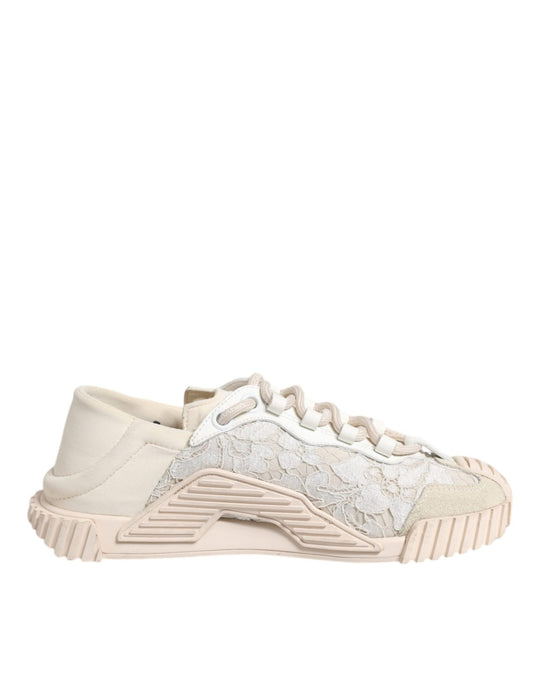 Dolce & Gabbana White Lace NS1 Low Top Sneaker Sports Shoes - SMARTMARTNZ