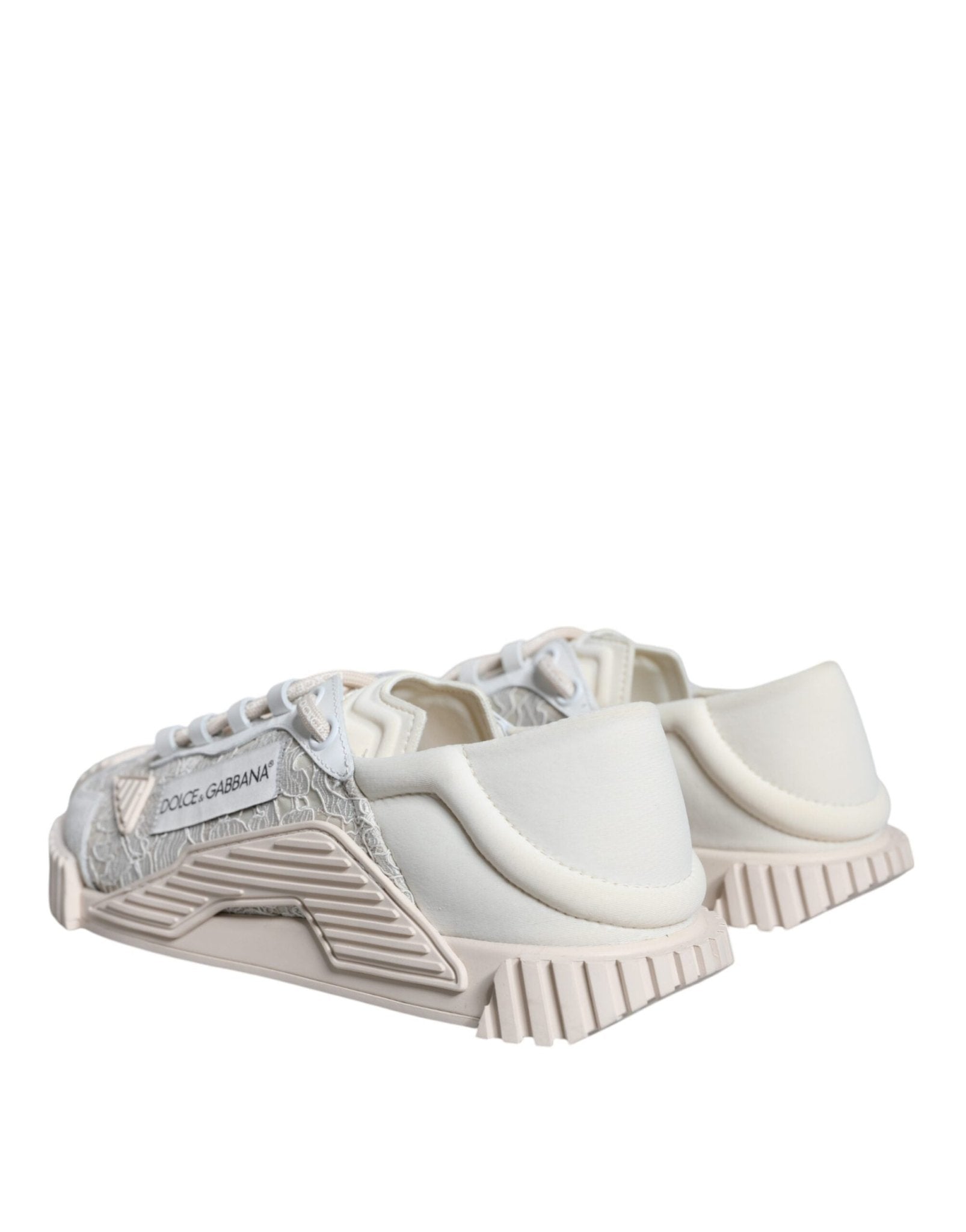 Dolce & Gabbana White Lace NS1 Low Top Sneaker Sports Shoes - SMARTMARTNZ