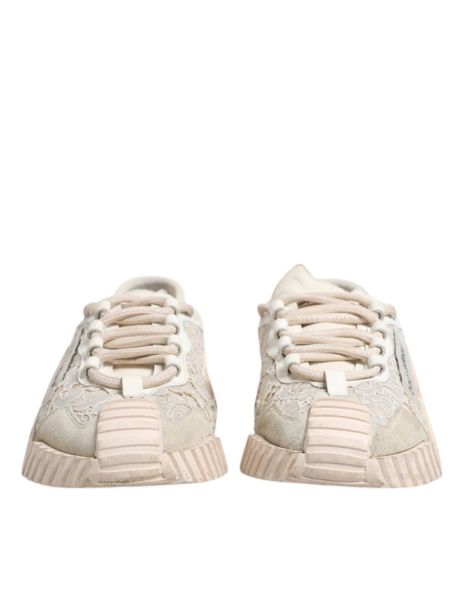 Dolce & Gabbana White Lace NS1 Low Top Sneaker Sports Shoes - SMARTMARTNZ
