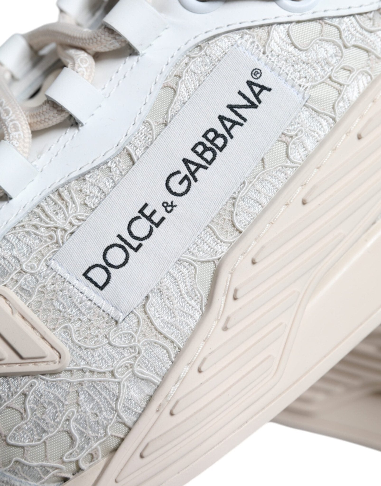 Dolce & Gabbana White Lace NS1 Low Top Sneaker Sports Shoes - SMARTMARTNZ