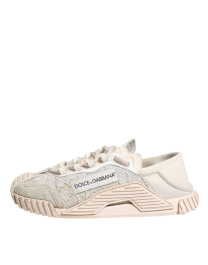 Dolce & Gabbana White Lace NS1 Low Top Sneaker Sports Shoes - SMARTMARTNZ
