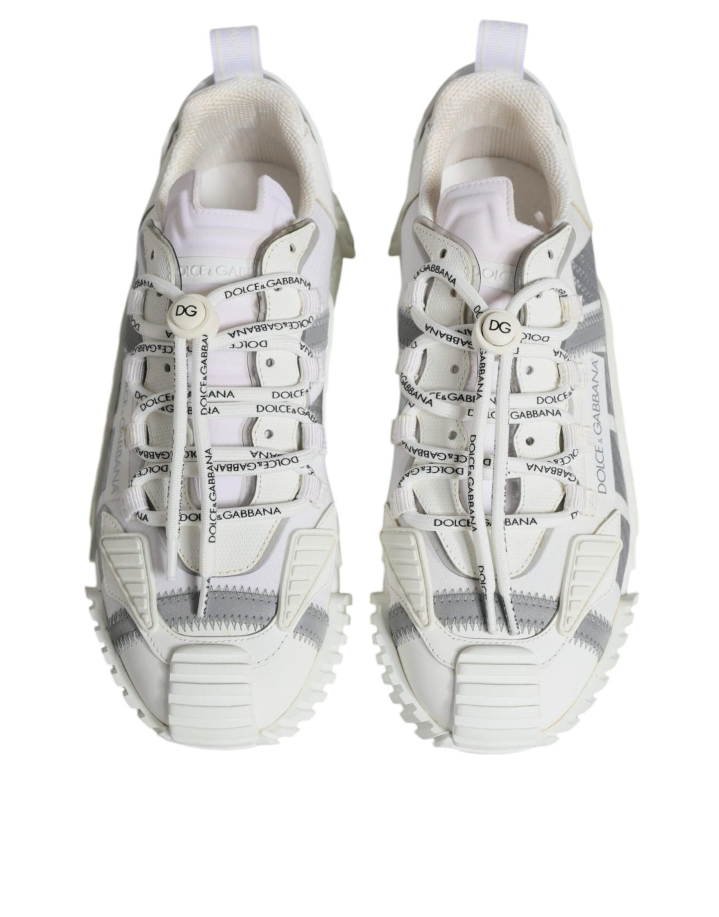 Dolce & Gabbana White Lace Up Low Top NS1 Sneakers Shoes - SMARTMARTNZ