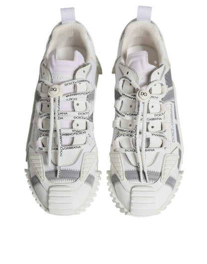 Dolce & Gabbana White Lace Up Low Top NS1 Sneakers Shoes - SMARTMARTNZ