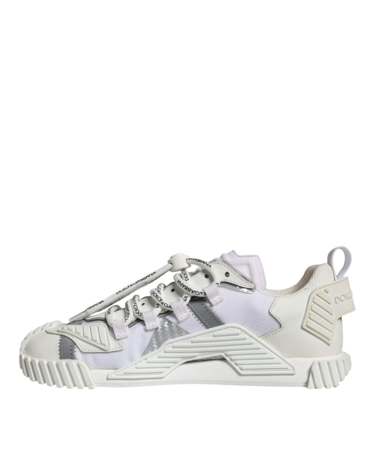 Dolce & Gabbana White Lace Up Low Top NS1 Sneakers Shoes - SMARTMARTNZ