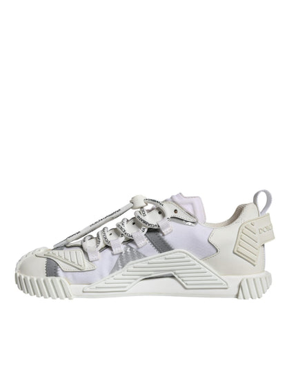 Dolce & Gabbana White Lace Up Low Top NS1 Sneakers Shoes - SMARTMARTNZ