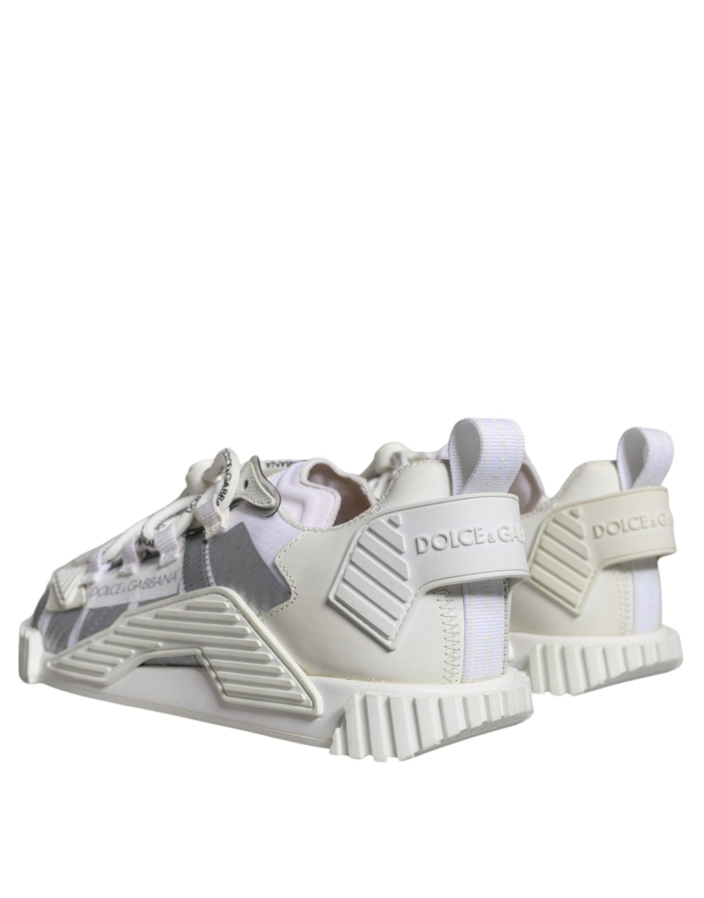 Dolce & Gabbana White Lace Up Low Top NS1 Sneakers Shoes - SMARTMARTNZ