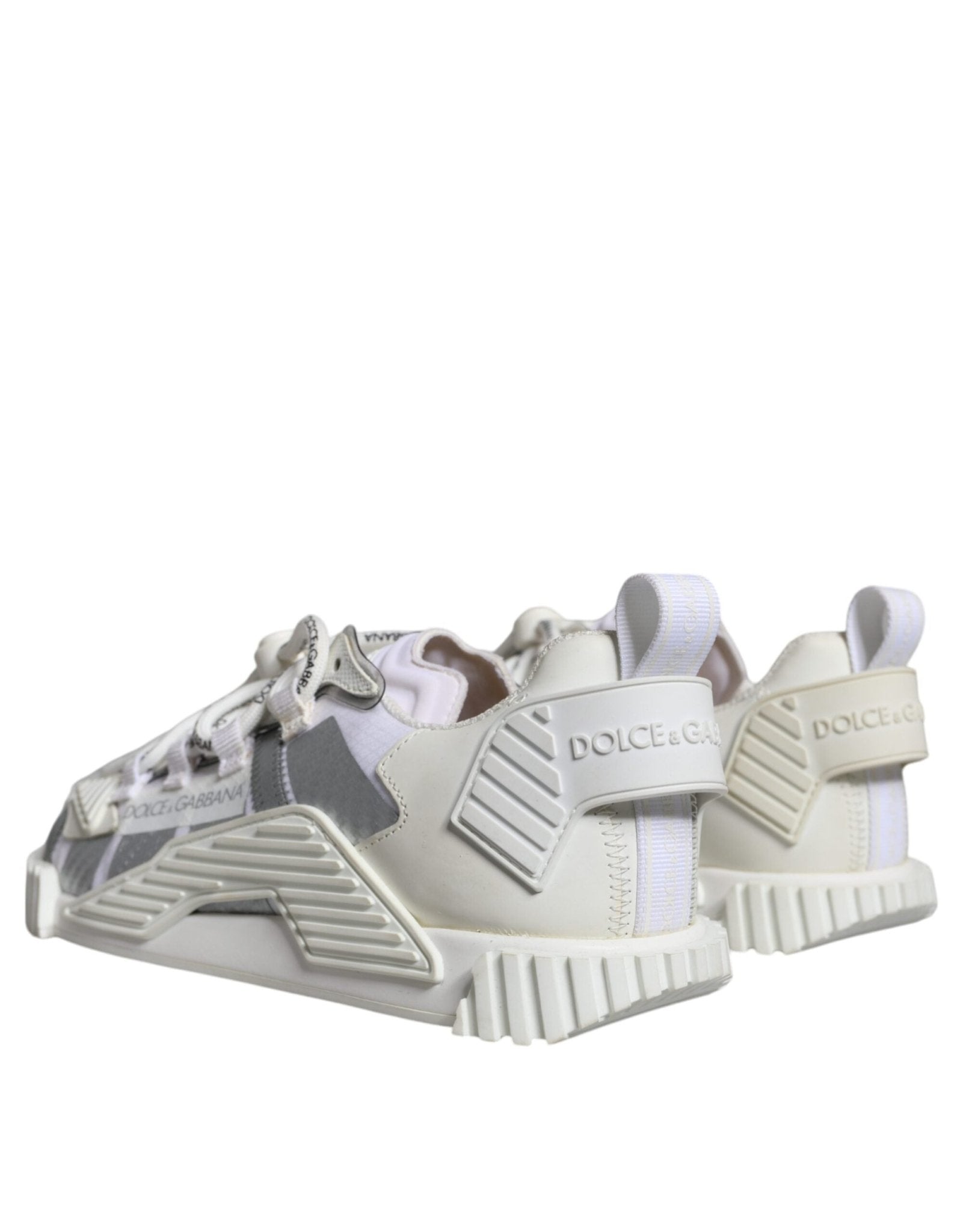 Dolce & Gabbana White Lace Up Low Top NS1 Sneakers Shoes - SMARTMARTNZ