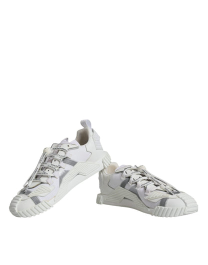 Dolce & Gabbana White Lace Up Low Top NS1 Sneakers Shoes - SMARTMARTNZ