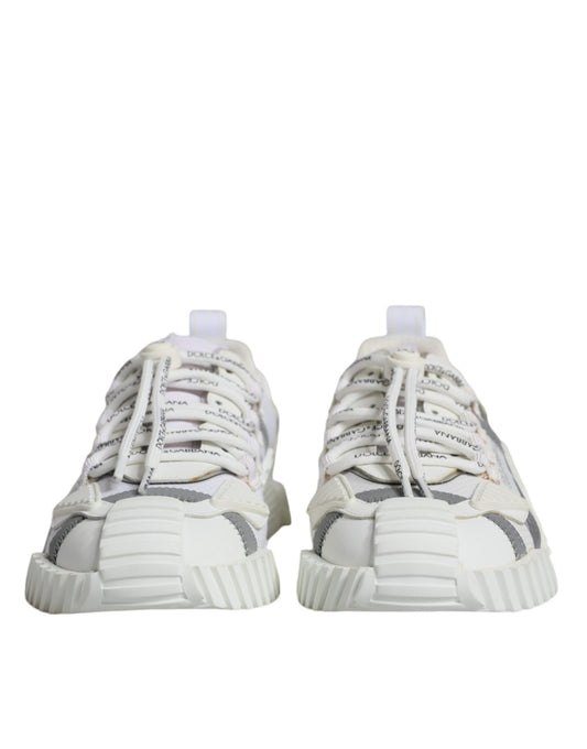 Dolce & Gabbana White Lace Up Low Top NS1 Sneakers Shoes - SMARTMARTNZ