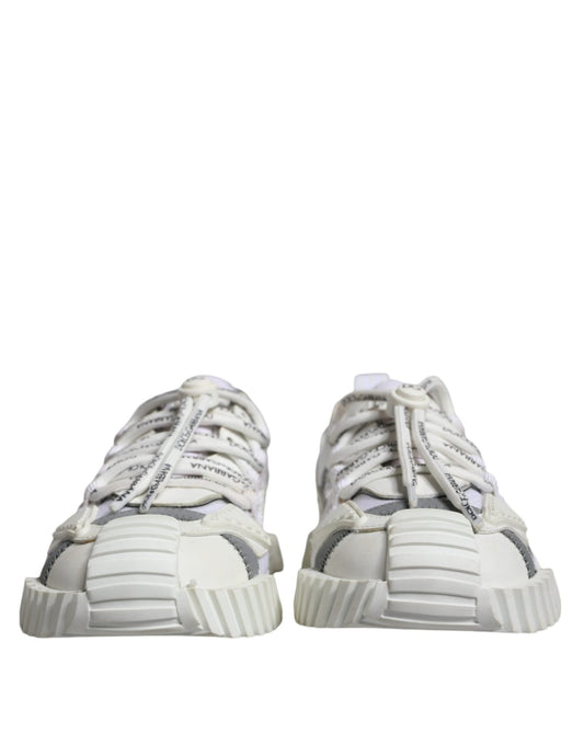 Dolce & Gabbana White Lace Up Low Top NS1 Sneakers Shoes - SMARTMARTNZ
