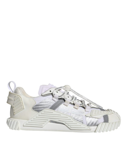 Dolce & Gabbana White Lace Up Low Top NS1 Sneakers Shoes - SMARTMARTNZ