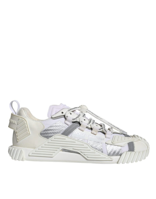 Dolce & Gabbana White Lace Up Low Top NS1 Sneakers Shoes - SMARTMARTNZ