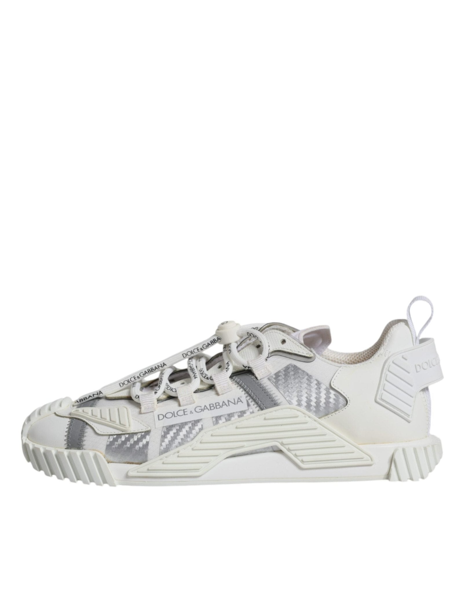 Dolce & Gabbana White Lace Up Low Top NS1 Sneakers Shoes - SMARTMARTNZ