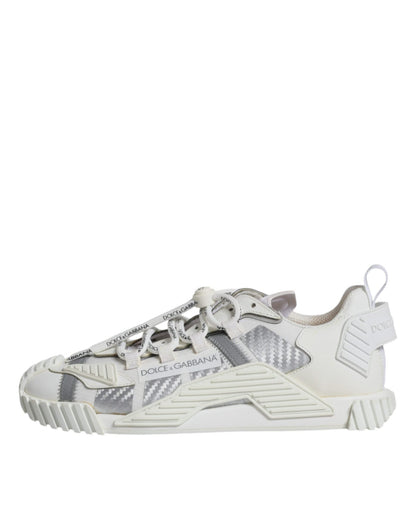 Dolce & Gabbana White Lace Up Low Top NS1 Sneakers Shoes - SMARTMARTNZ