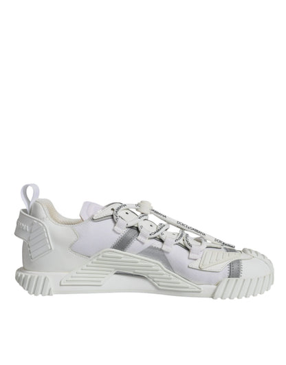 Dolce & Gabbana White Lace Up Low Top NS1 Sneakers Shoes - SMARTMARTNZ