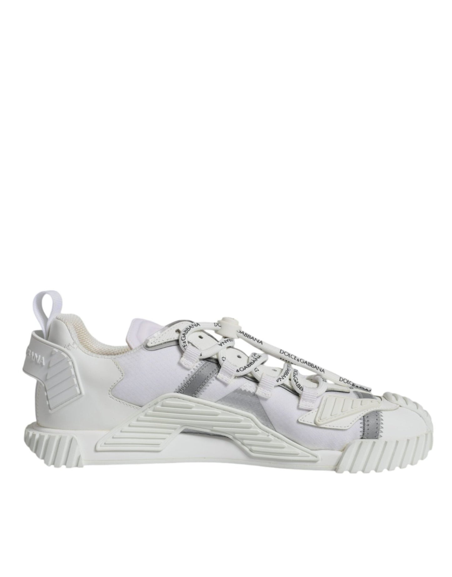 Dolce & Gabbana White Lace Up Low Top NS1 Sneakers Shoes - SMARTMARTNZ