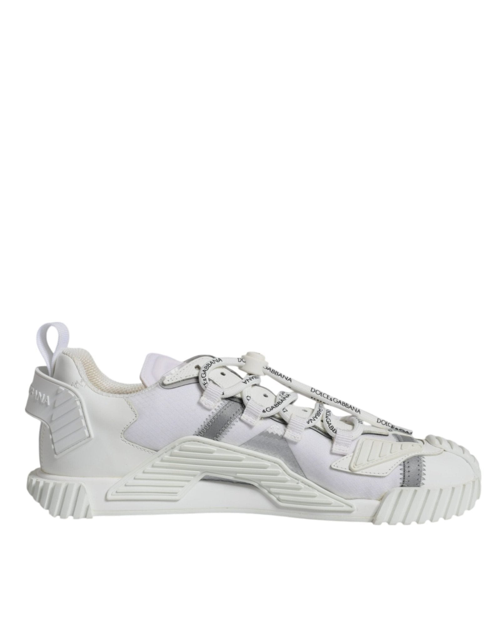 Dolce & Gabbana White Lace Up Low Top NS1 Sneakers Shoes - SMARTMARTNZ