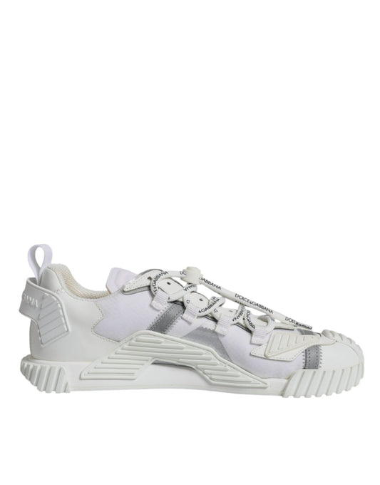 Dolce & Gabbana White Lace Up Low Top NS1 Sneakers Shoes - SMARTMARTNZ