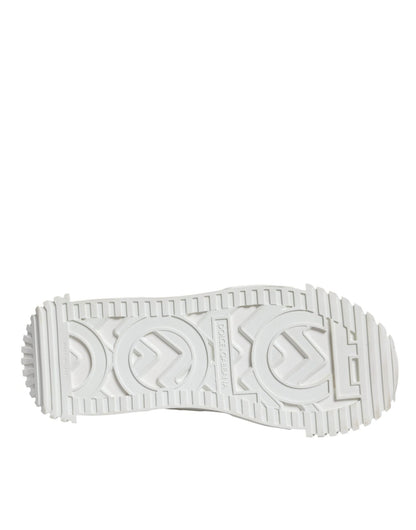 Dolce & Gabbana White Lace Up Low Top NS1 Sneakers Shoes - SMARTMARTNZ