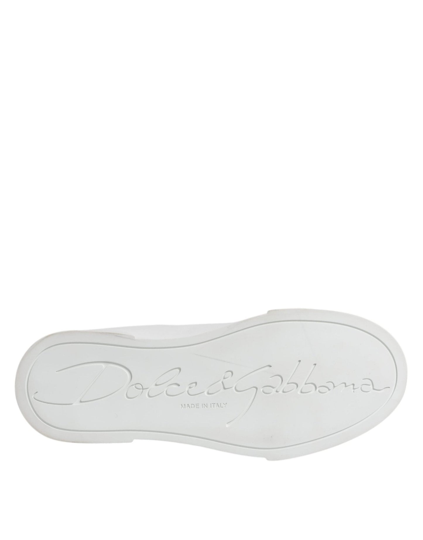 Dolce & Gabbana White Leather Classic Low Top Sneakers Shoes - SMARTMARTNZ