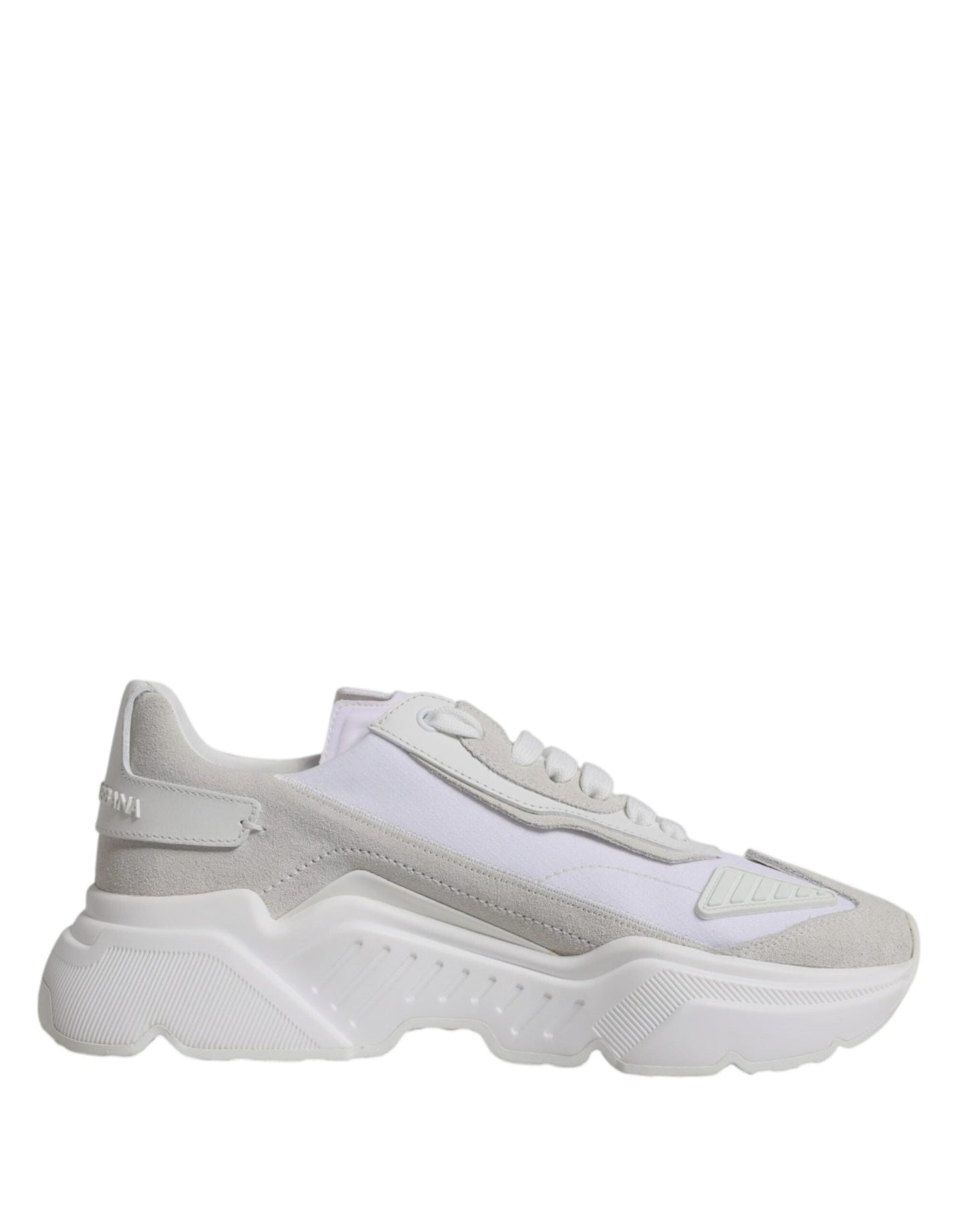 Dolce & Gabbana White Leather Daymaster Low Top Sneakers Shoes - SMARTMARTNZ