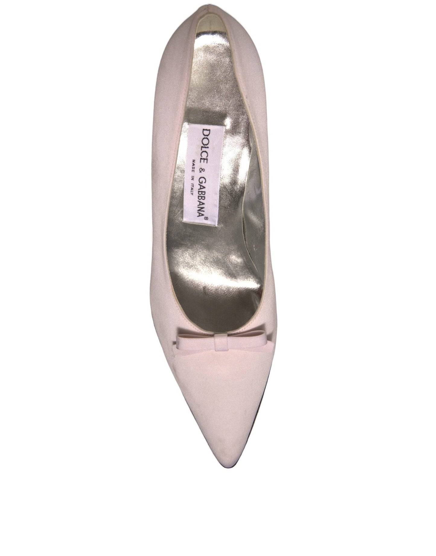 Dolce & Gabbana White Leather High Heels Women Pumps Shoes - SMARTMARTNZ