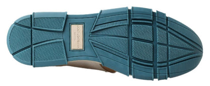 Dolce & Gabbana White Leather Loafers Moccasins Shoes - SMARTMARTNZ