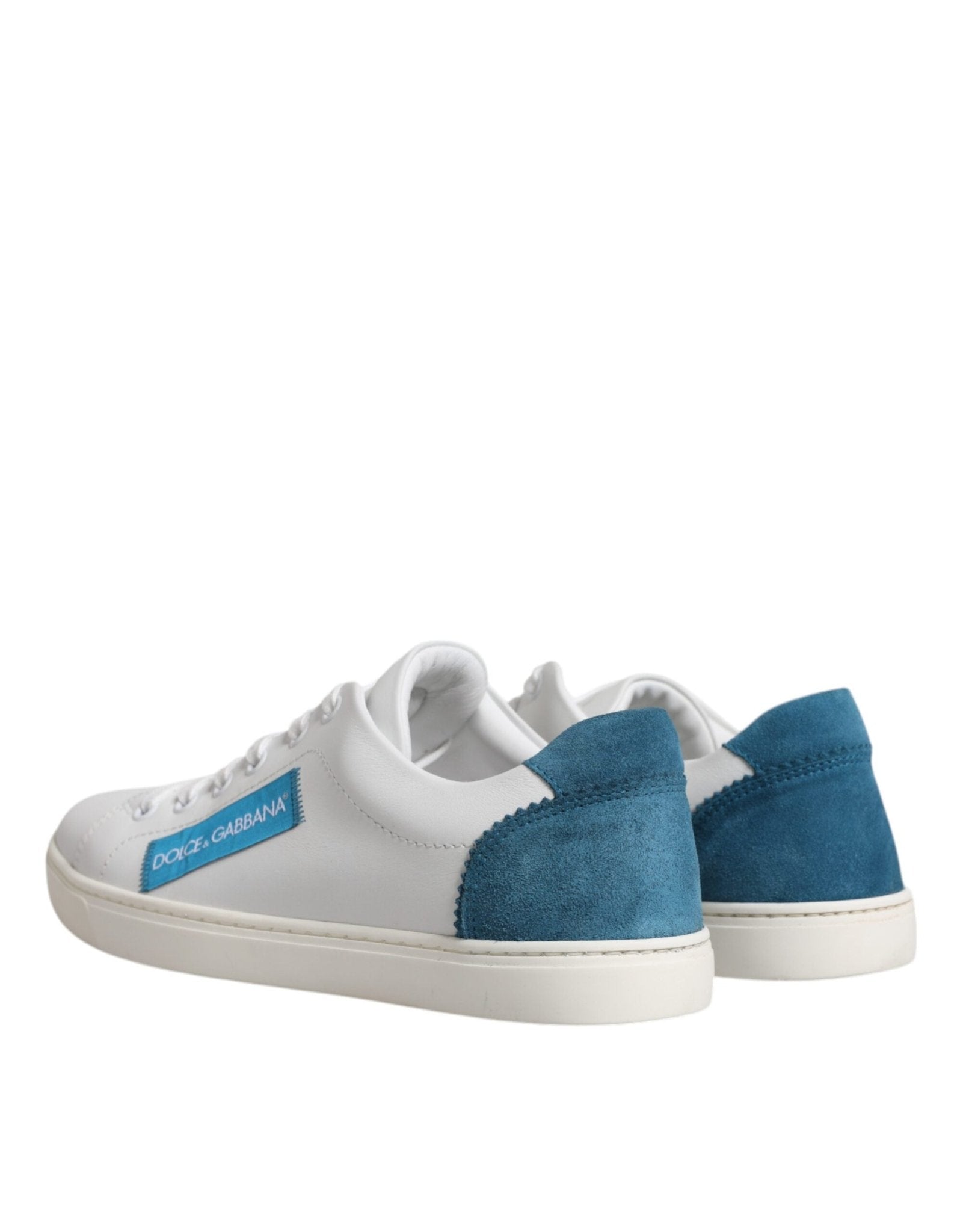 Dolce & Gabbana White London Calf Leather Sneakers Shoes - SMARTMARTNZ