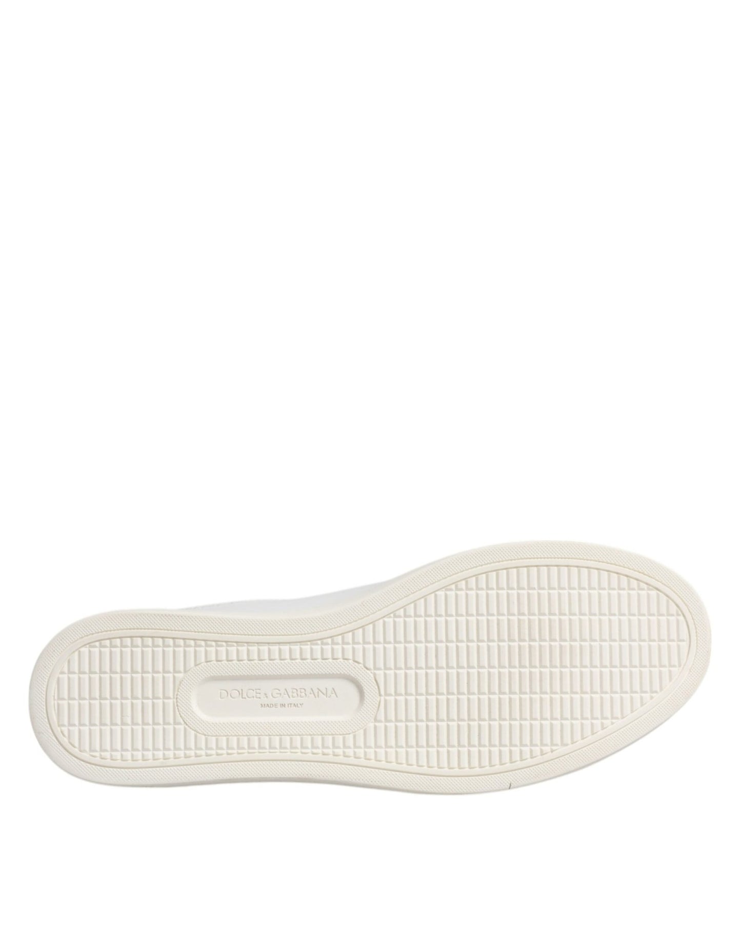 Dolce & Gabbana White London Calf Leather Sneakers Shoes - SMARTMARTNZ