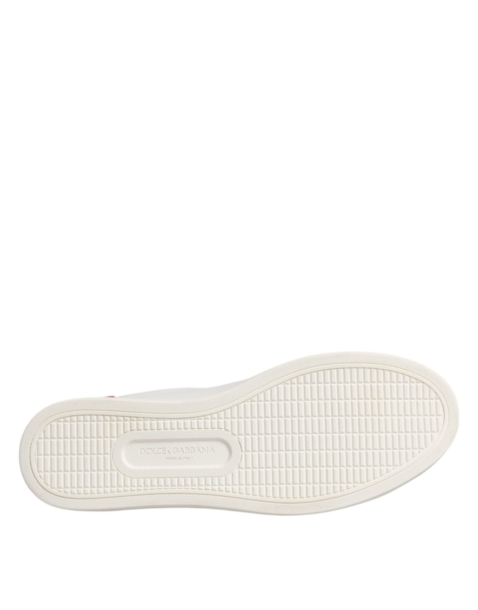Dolce & Gabbana White London Calf Leather Sneakers Shoes - SMARTMARTNZ