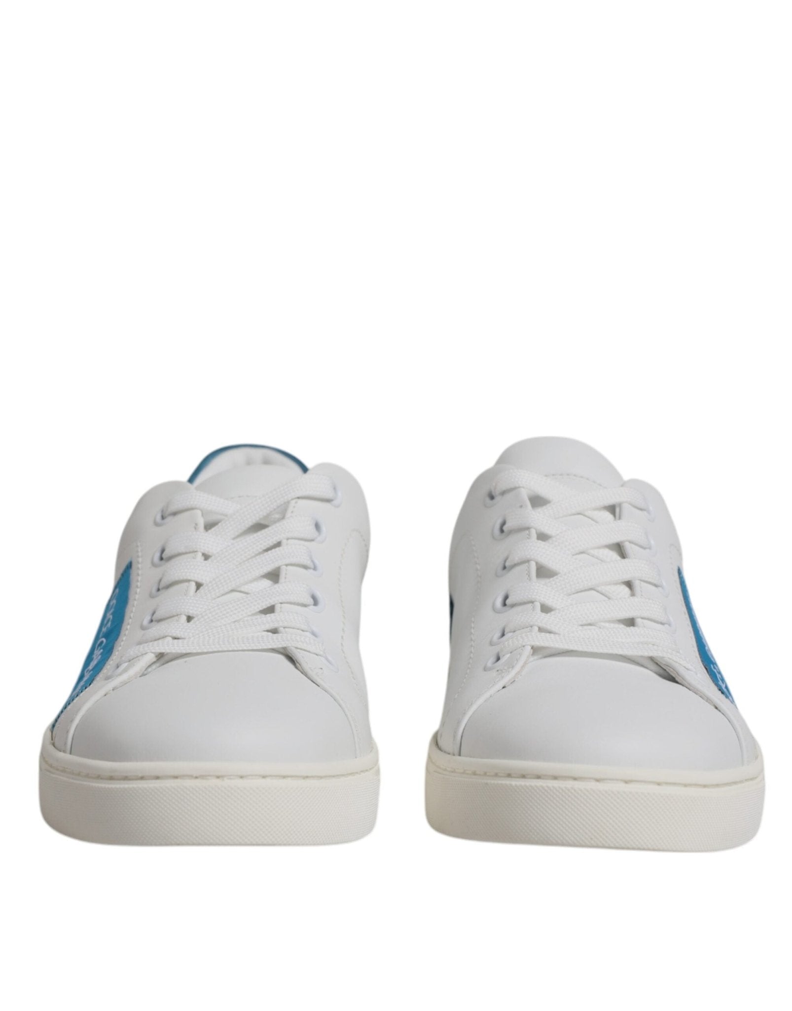 Dolce & Gabbana White London Calf Leather Sneakers Shoes - SMARTMARTNZ