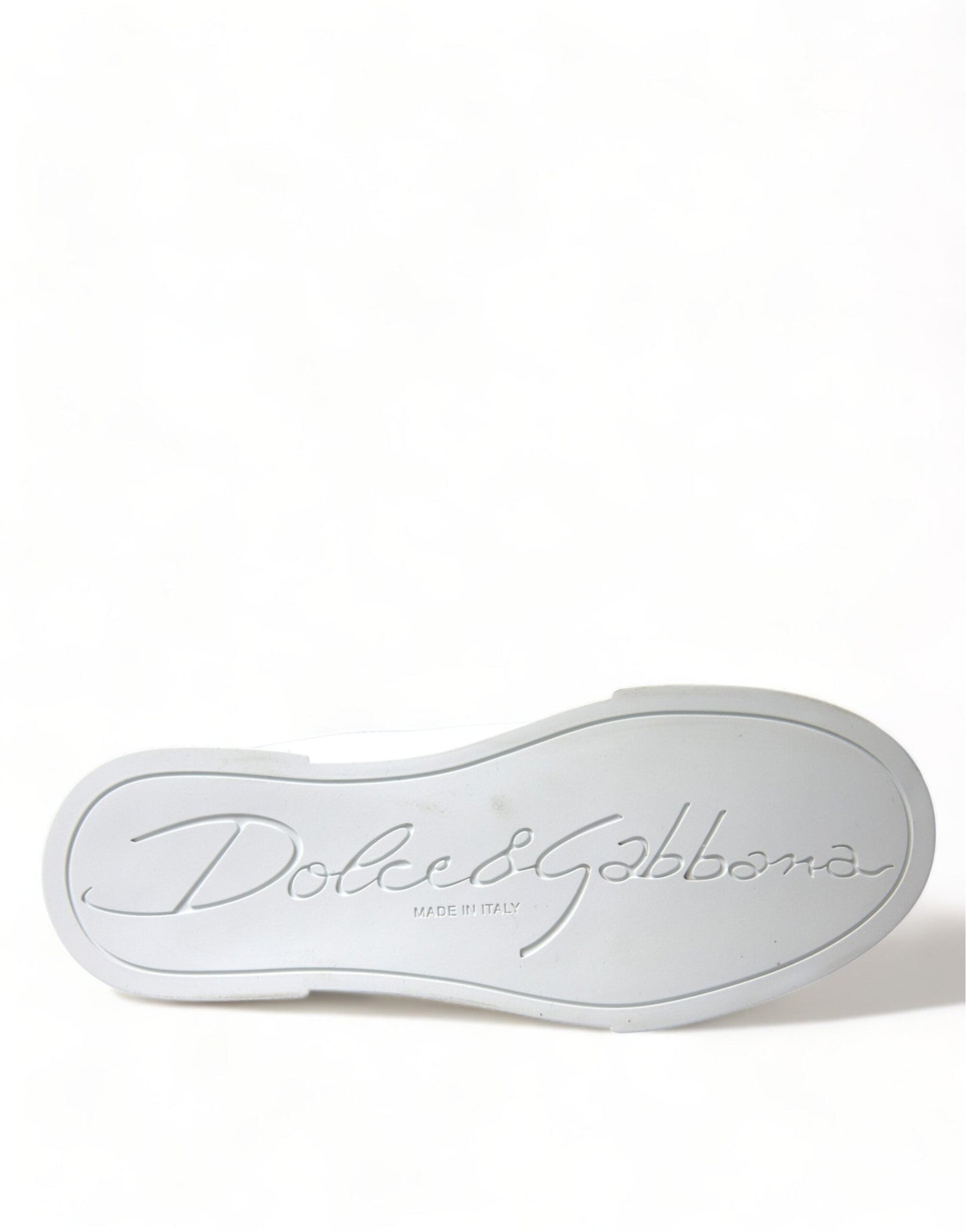 Dolce & Gabbana White Love Patch Portofino Classic Sneakers Shoes - SMARTMARTNZ
