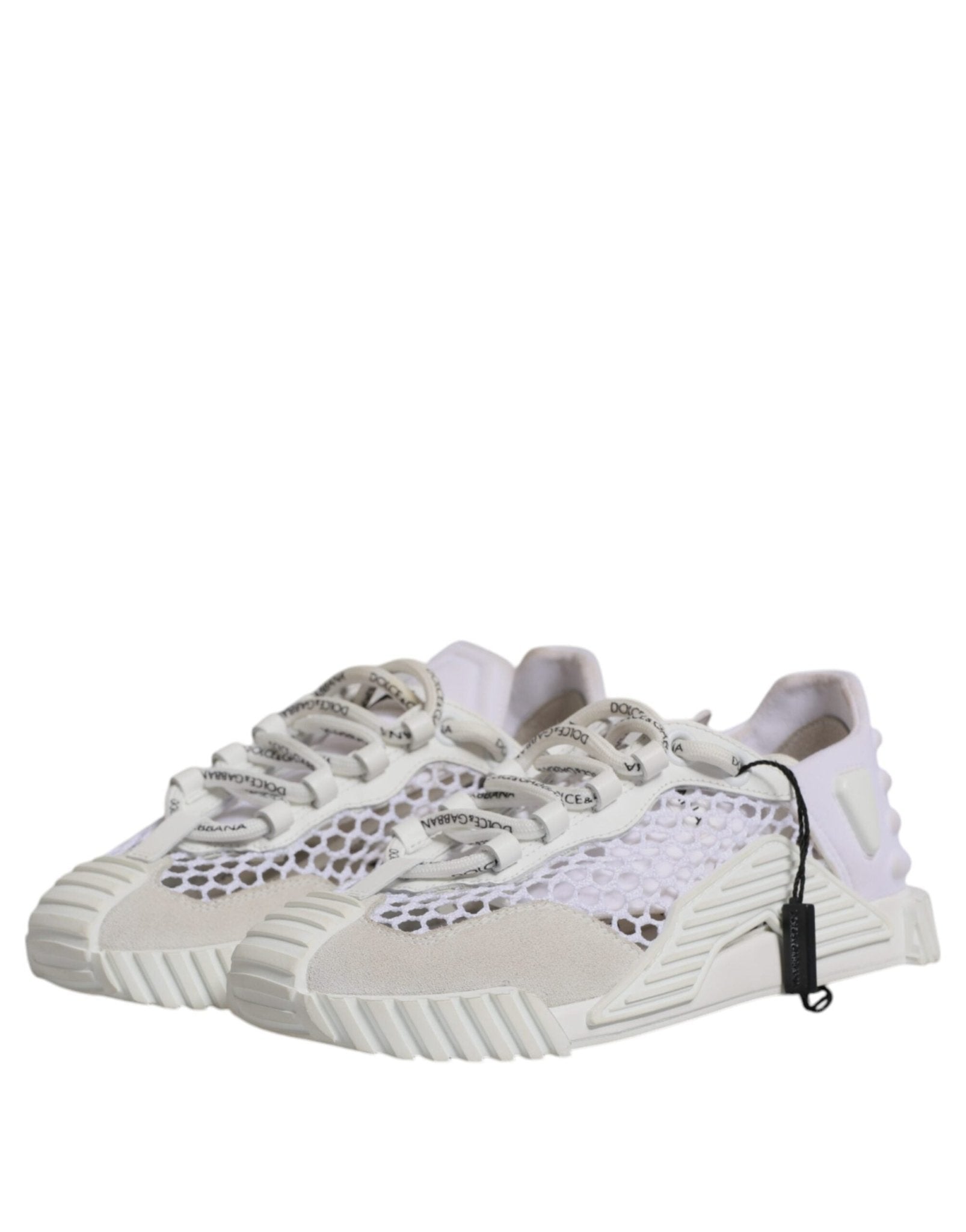 Dolce & Gabbana White Mesh NS1 Low Top Sports Sneaker Shoes - SMARTMARTNZ