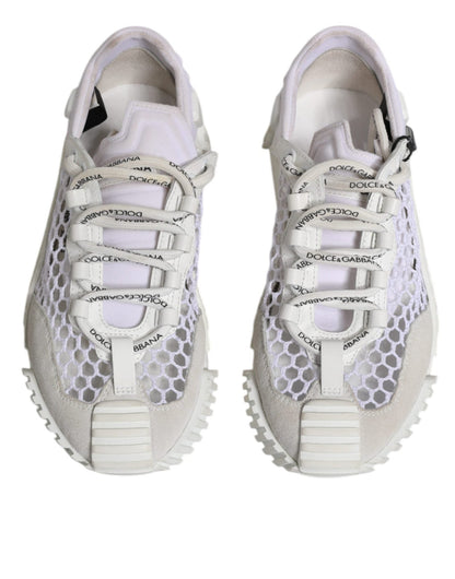 Dolce & Gabbana White Mesh NS1 Low Top Sports Sneaker Shoes - SMARTMARTNZ