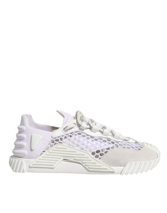 Dolce & Gabbana White Mesh NS1 Low Top Sports Sneaker Shoes - SMARTMARTNZ