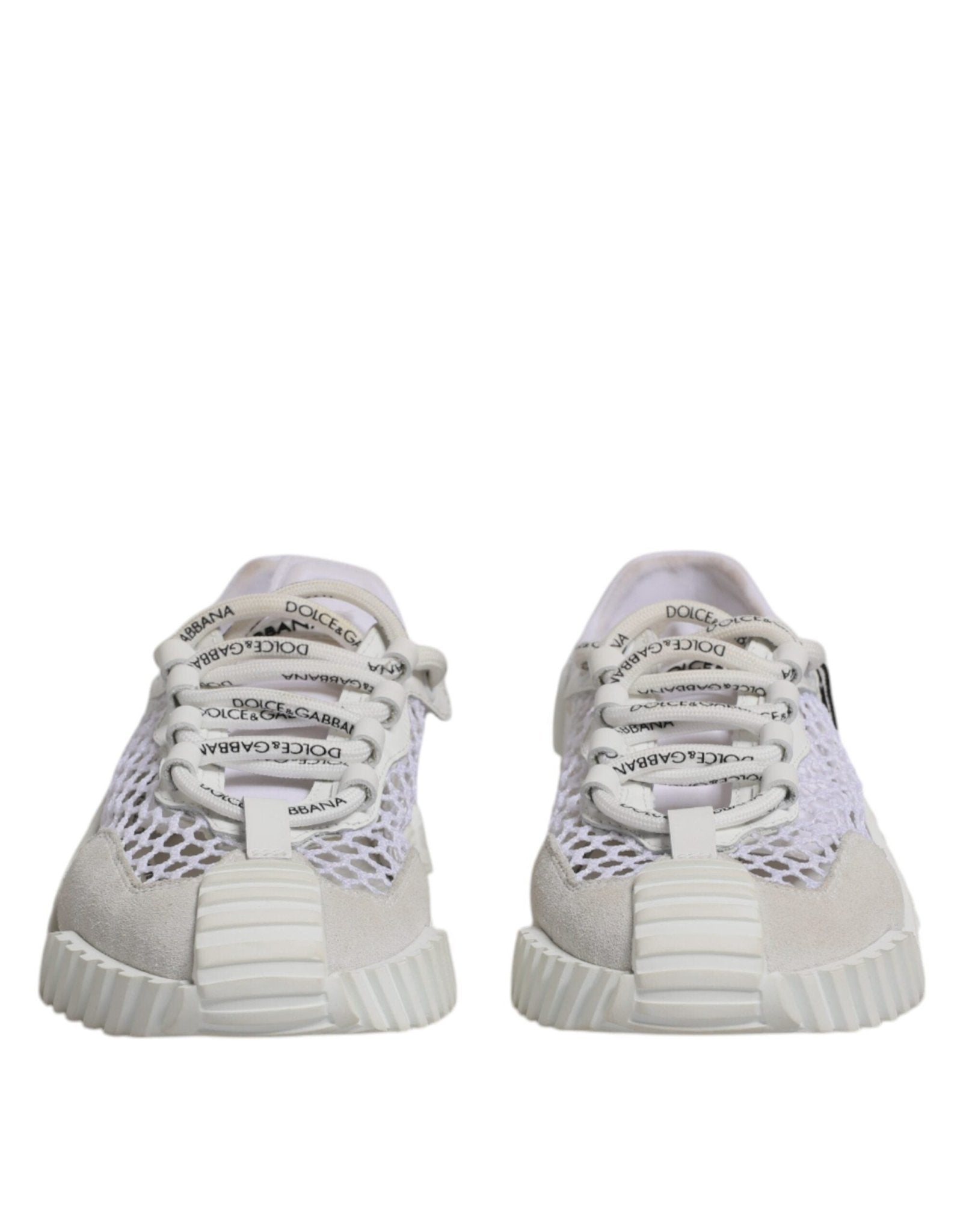Dolce & Gabbana White Mesh NS1 Low Top Sports Sneaker Shoes - SMARTMARTNZ